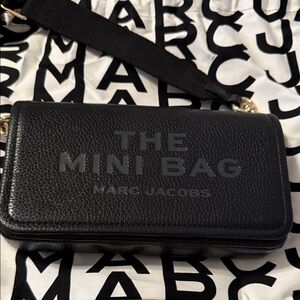 Marc Jacobs Black Textured Mini Bag with dust bag